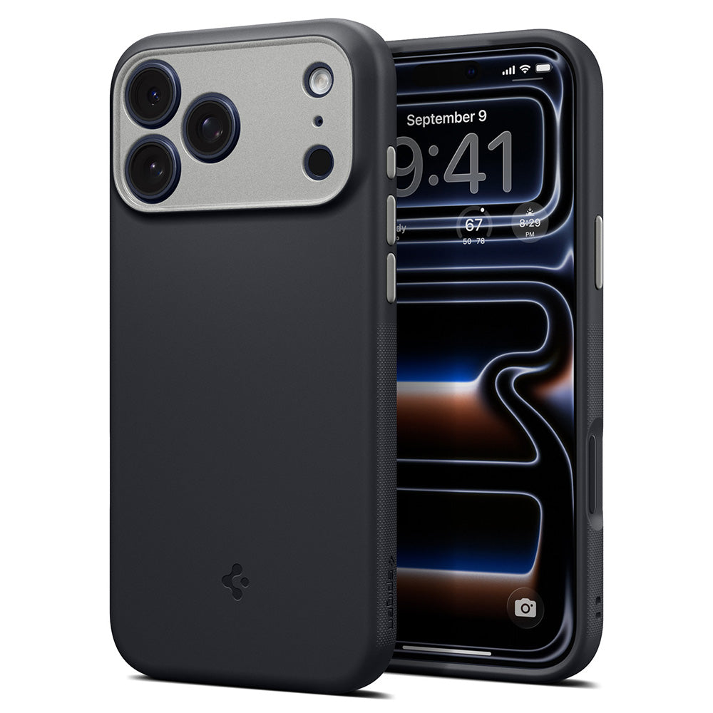 MagSafe-deksel for Apple iPhone 18 Pro Max / 17 Pro Max, Spigen, Caseology Nano Pop, svart ACS12142