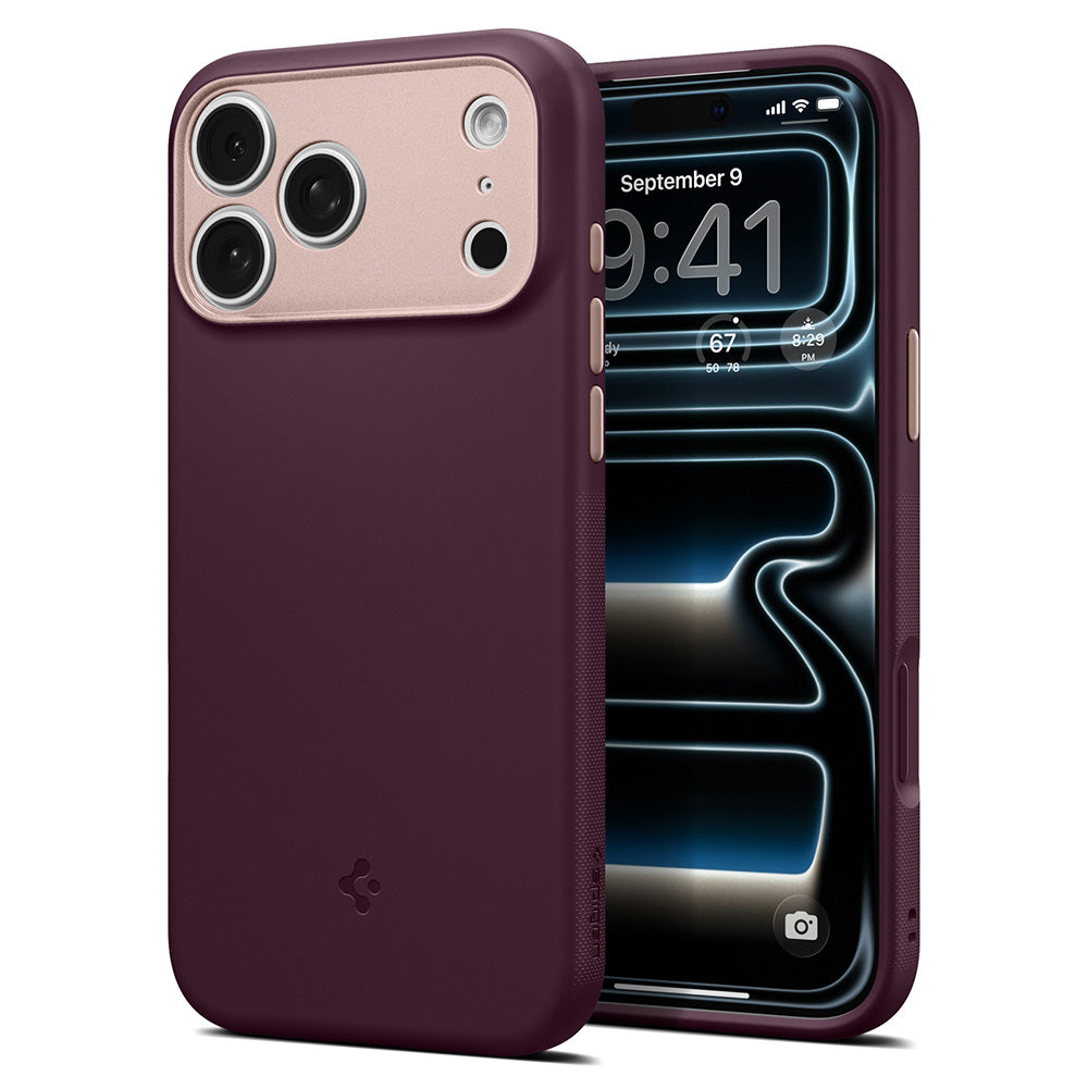 MagSafe-deksel for Apple iPhone 18 Pro Max / 17 Pro Max, Spigen, Caseology Nano Pop, Burgunder ACS12141