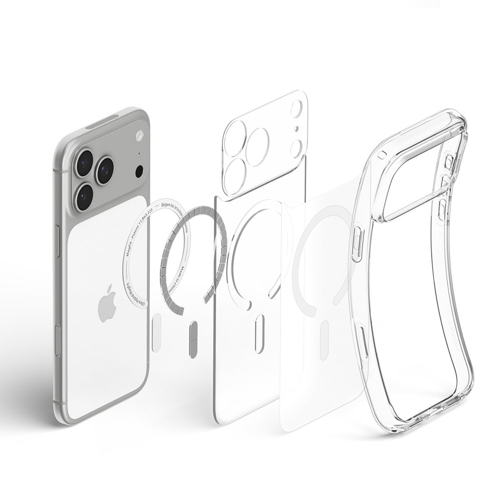 MagSafe-deksel for Apple iPhone 18 Pro Max / 17 Pro Max, Spigen, Ultra Hybrid, Satinert hvit ACS12124