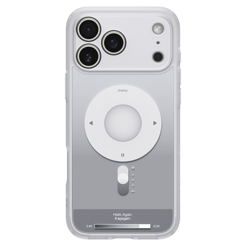 MagSafe-deksel for Apple iPhone 18 Pro Max / 17 Pro Max, Spigen, Ultra Hybrid Classic, Sølv ACS12130