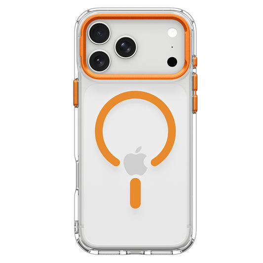 MagSafe-deksel for Apple iPhone 18 Pro Max / 17 Pro Max, Spigen, Ultra Hybrid Optik S, Transparent Oransje ACS11910