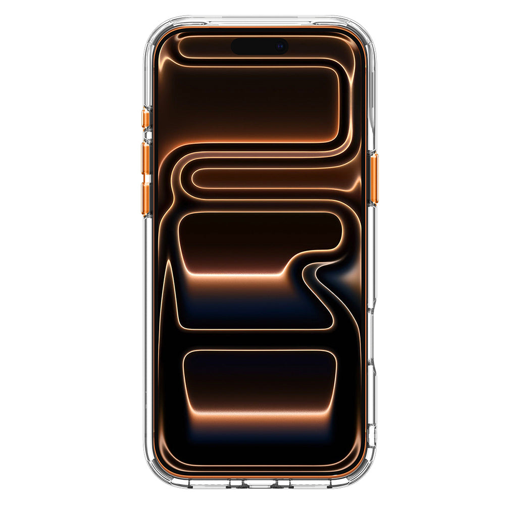 MagSafe-deksel for Apple iPhone 18 Pro Max / 17 Pro Max, Spigen, Ultra Hybrid Optik S, Transparent Oransje ACS11910