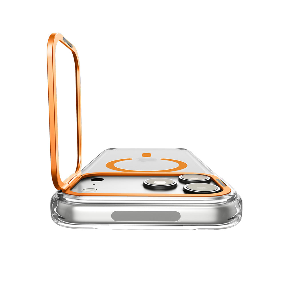MagSafe-deksel for Apple iPhone 18 Pro Max / 17 Pro Max, Spigen, Ultra Hybrid Optik S, Transparent Oransje ACS11910
