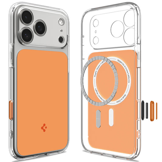 MagSafe-deksel for Apple iPhone 18 Pro Max / 17 Pro Max, Spigen, Ultra Hybrid T, Oransje ACS12133