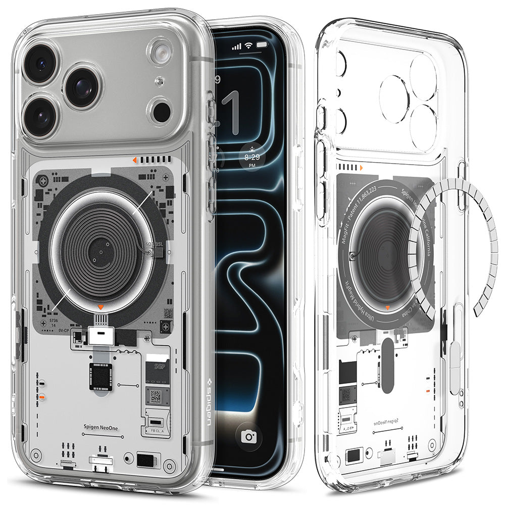 MagSafe-deksel for Apple iPhone 18 Pro Max / 17 Pro Max, Spigen, Ultra Hybrid Neo One, Transparent ACS12129