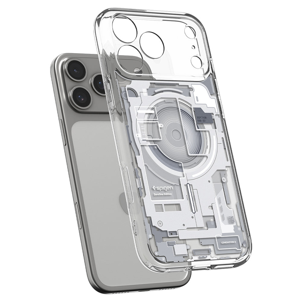 MagSafe-deksel for Apple iPhone 18 Pro Max / 17 Pro Max, Spigen, Ultra Hybrid Zero One, Hvit ACS12126