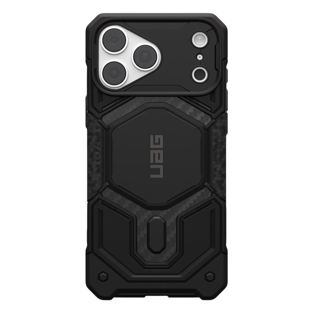 MagSafe-deksel for Apple iPhone 18 Pro Max / 17 Pro Max, Urban Armor Gear, Monarch Pro Carbon, Svart
