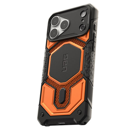 MagSafe-deksel for Apple iPhone 18 Pro Max / 17 Pro Max, Urban Armor Gear, Monarch Pro Kevlar, Oransje