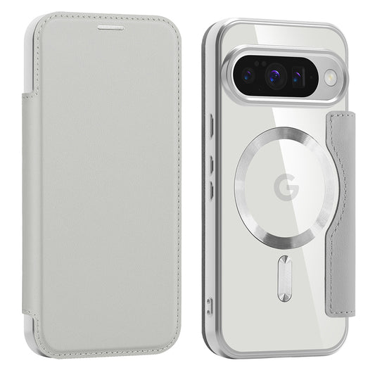 MagSafe-deksel for Google Pixel 10 Pro / 10, Techsuit, SmartMag Book, Grå