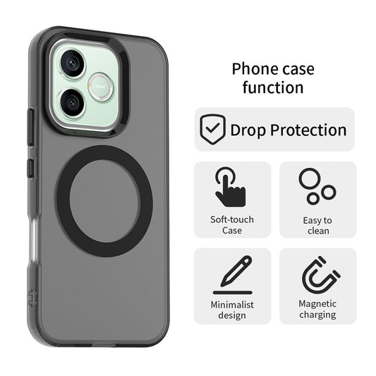 MagSafe-deksel for Honor 600 Pro / 600, Techsuit, CandyCase, Svart