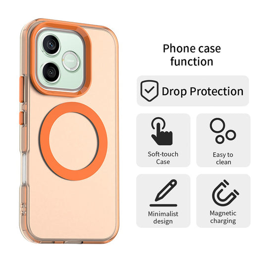 MagSafe-deksel for Honor 600 Pro / 600, Techsuit, CandyCase, Oransje