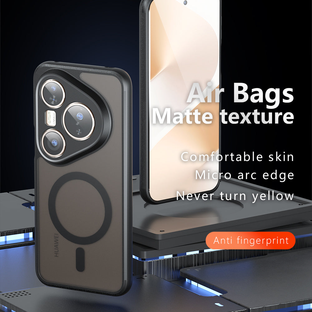 MagSafe-deksel for Huawei Pura 80 Pro / Pura 80 Ultra, Techsuit, PureFrost, Satinert svart