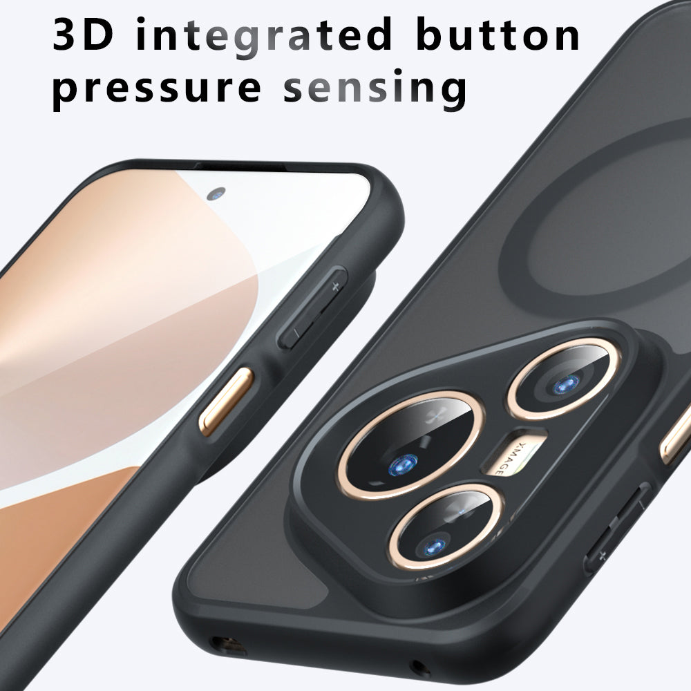 MagSafe-deksel for Huawei Pura 80 Pro / Pura 80 Ultra, Techsuit, PureFrost, Satinert svart