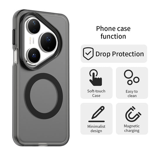MagSafe-deksel for Huawei Pura 80 Pro, Techsuit, CandyCase, Svart
