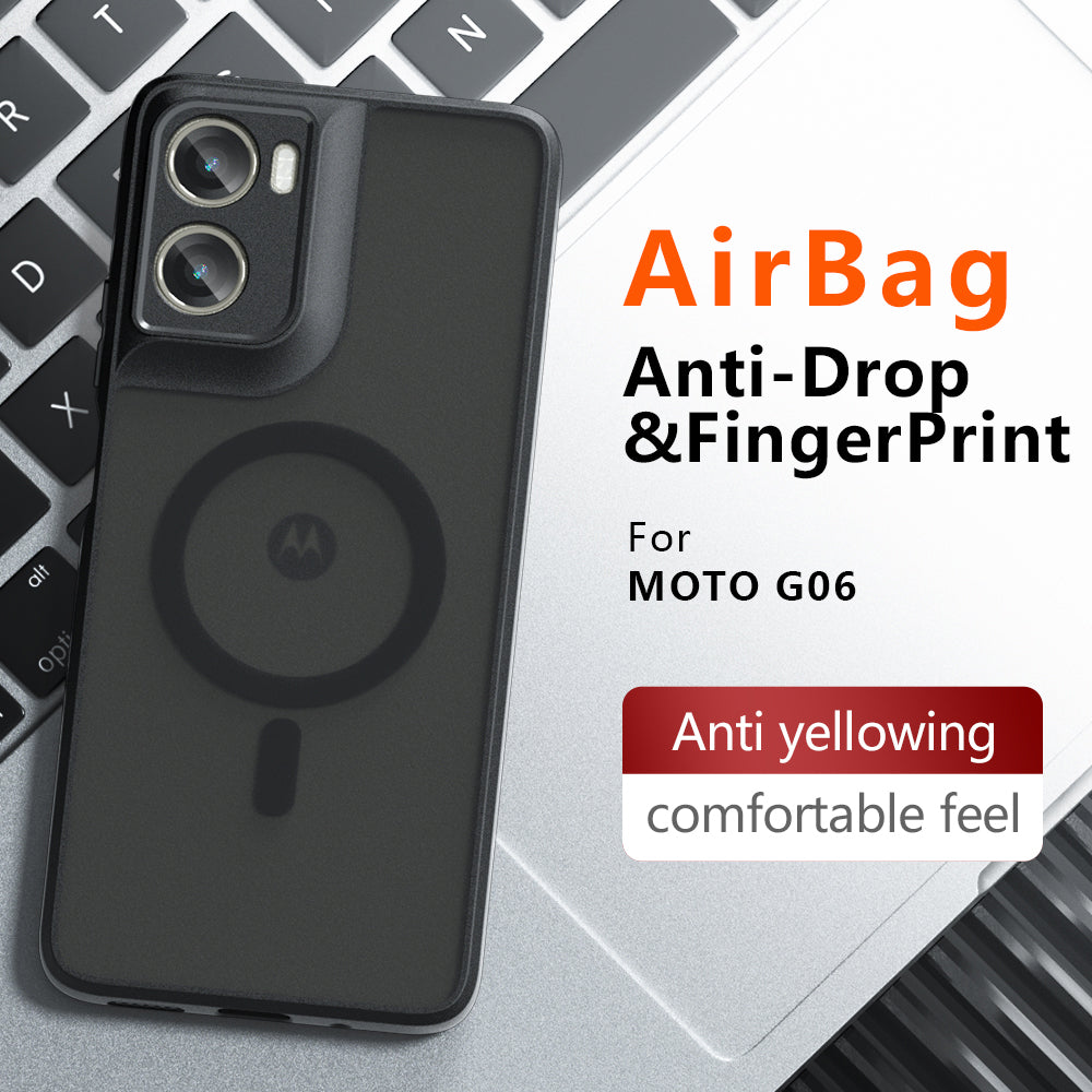 MagSafe-deksel for Motorola Moto G06, Techsuit, PureFrost, Satin Black