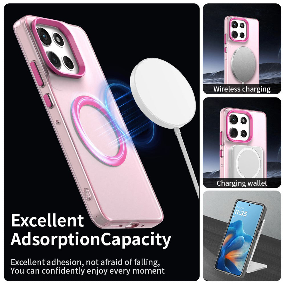 MagSafe-deksel for Motorola Moto G86, Techsuit, CandyCase, Rosa
