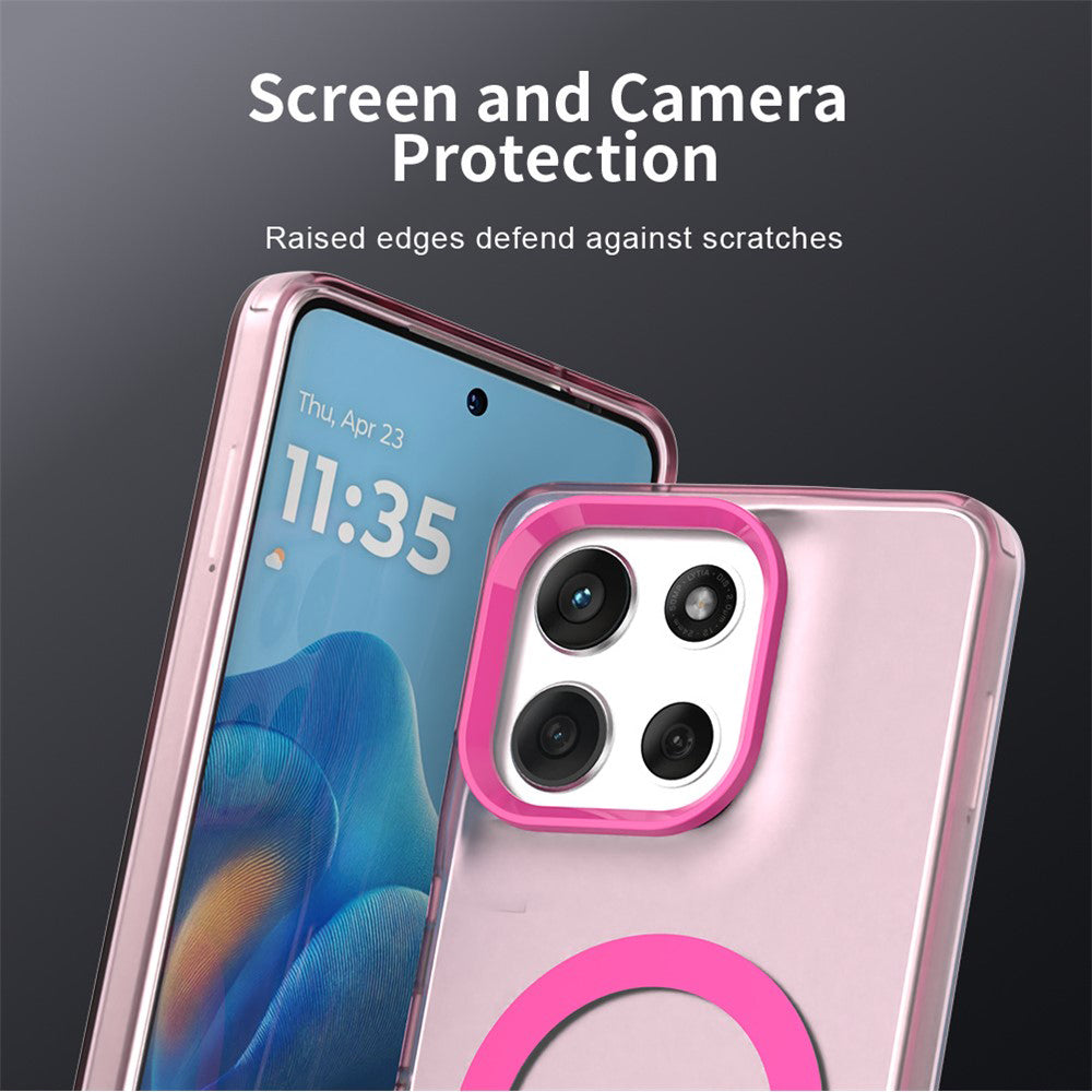 MagSafe-deksel for Motorola Moto G86, Techsuit, CandyCase, Rosa