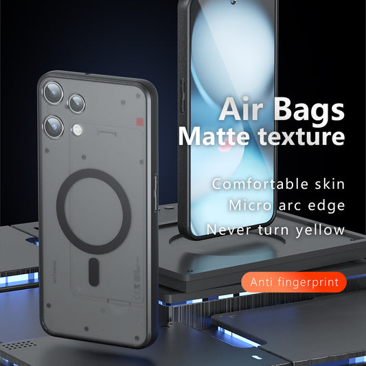 MagSafe-deksel for Nothing Phone (3a) Lite, Techsuit, PureFrost, Satin Black