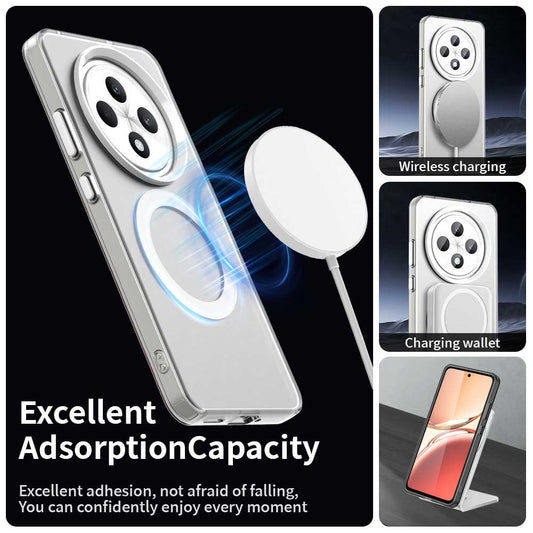 MagSafe-deksel for Oppo Reno12 FS 5G / Reno12 FS 4G / Reno12 F 4G / Reno12 F, Techsuit, CandyCase, hvit