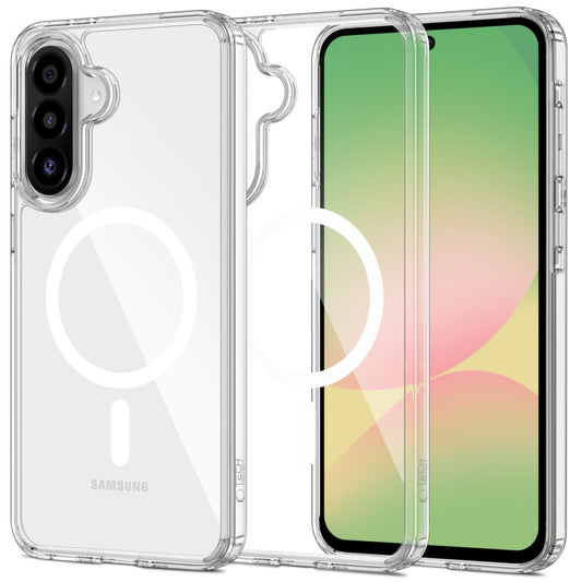 MagSafe-deksel for Samsung Galaxy A36 A366, Tech-Protect, Flexair Hybrid, Gjennomsiktig