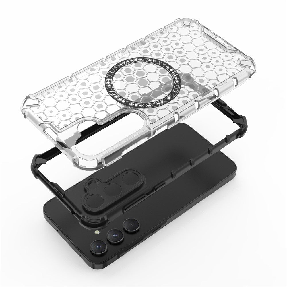 MagSafe-deksel for Samsung Galaxy A26 A266, Techsuit, HoneyComb Shield, Blå