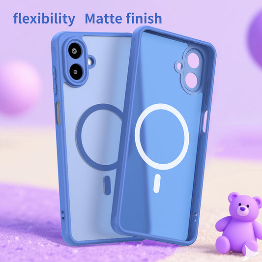 MagSafe-deksel for Samsung Galaxy A07 4G A075, Techsuit, HaloFrost II, Blå