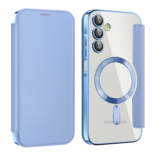 MagSafe-deksel for Samsung Galaxy A15 5G A156 / A15 A155, Techsuit, SmartMag Book, Blå