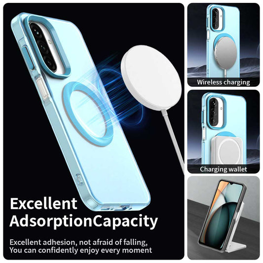 MagSafe-deksel for Samsung Galaxy A17 5G, Techsuit, CandyCase, Blå