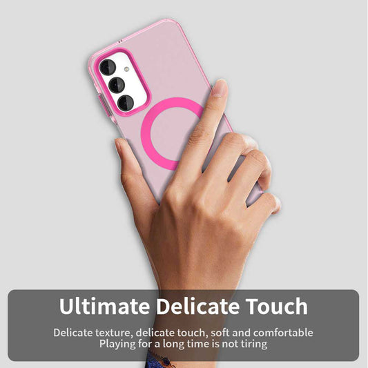 MagSafe-deksel for Samsung Galaxy A25 A256, Techsuit, CandyCase, Rosa