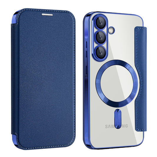 MagSafe-deksel for Samsung Galaxy A26 A266, Techsuit, SmartMag Book, Blå