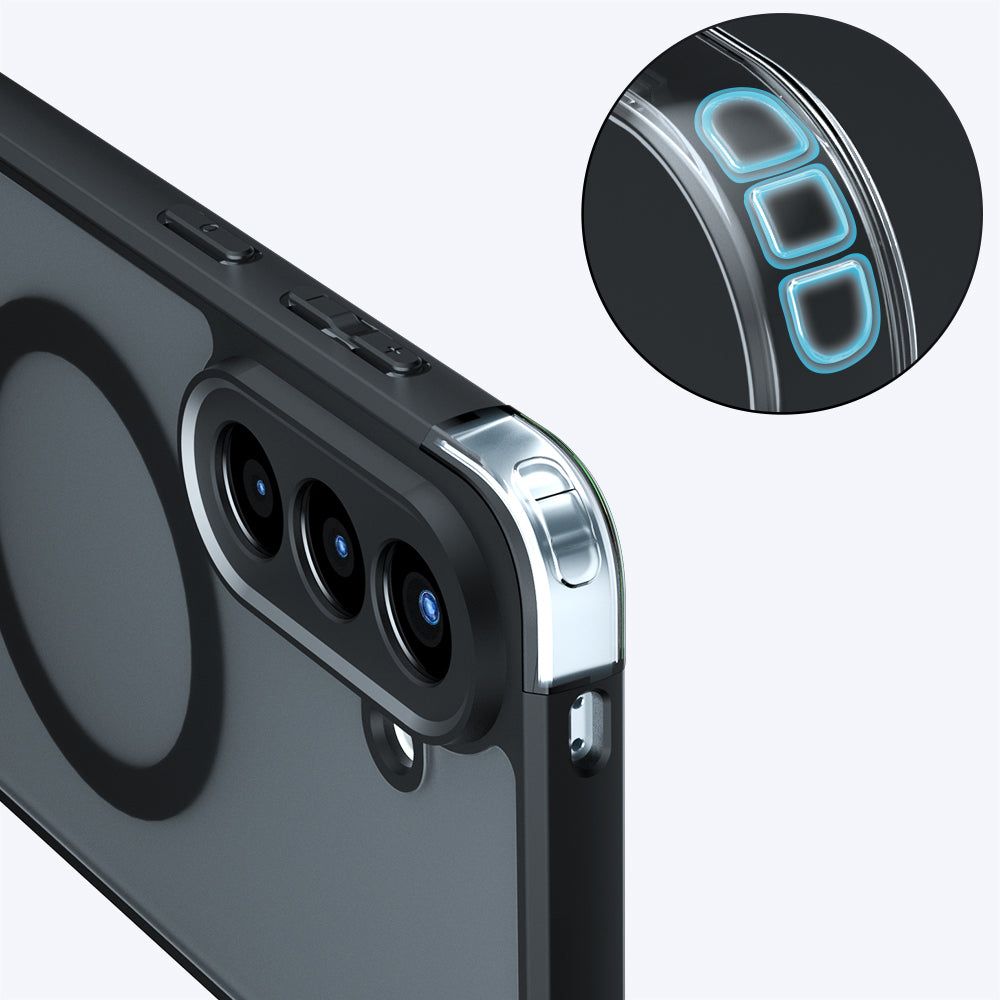 MagSafe-deksel for Samsung Galaxy A37 5G, Techsuit, PureFrost, Satinert Svart