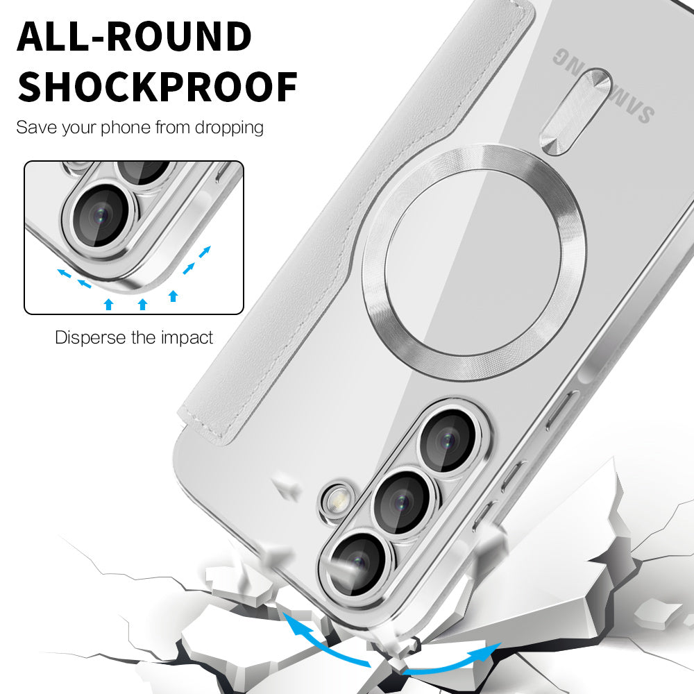 MagSafe deksel for Samsung Galaxy A37 5G, Techsuit, SmartMag Book, Grå