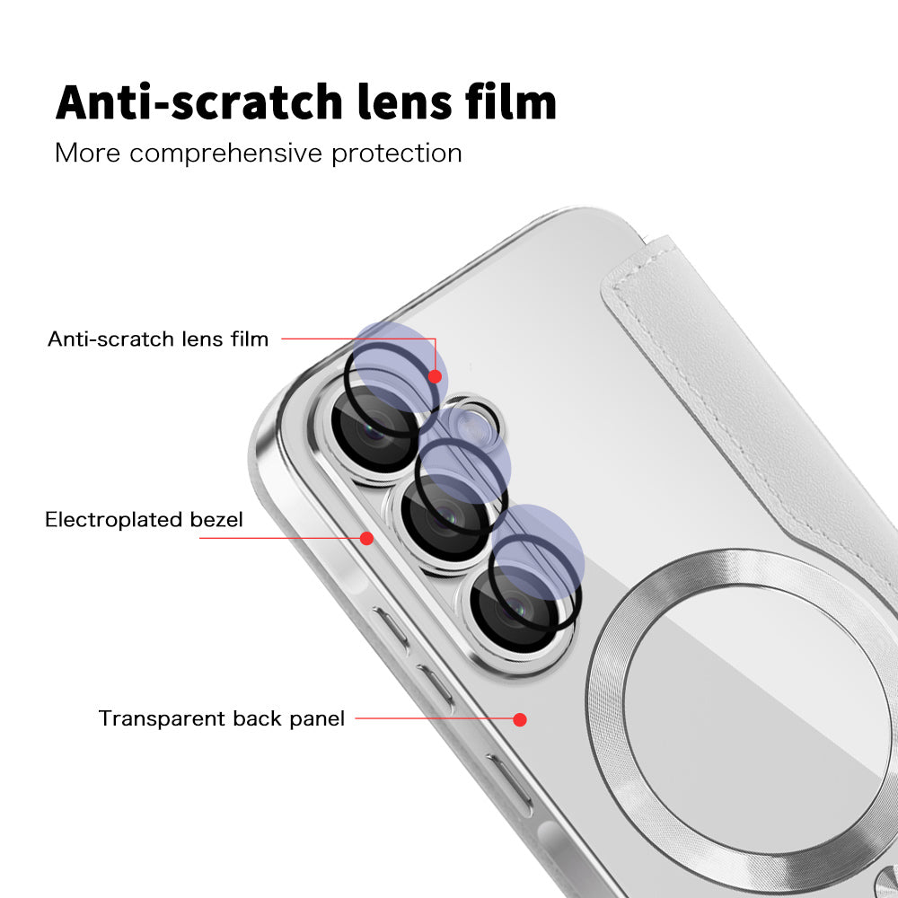 MagSafe deksel for Samsung Galaxy A37 5G, Techsuit, SmartMag Book, Grå