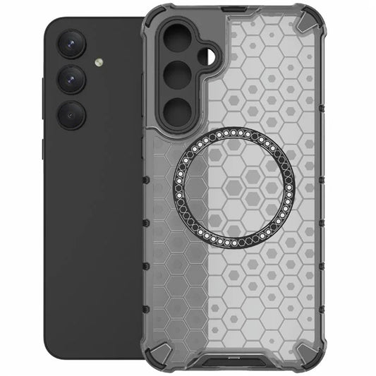 MagSafe-deksel for Samsung Galaxy A55 5G A556, Techsuit, HoneyComb Shield, svart