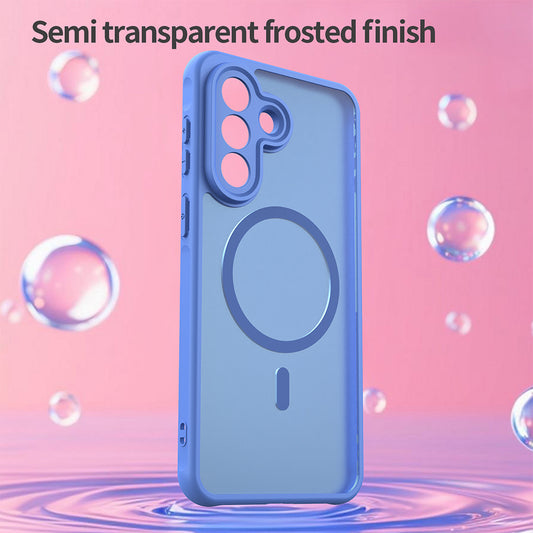 MagSafe-deksel for Samsung Galaxy A56 A566, Techsuit, HaloFrost II, Blå