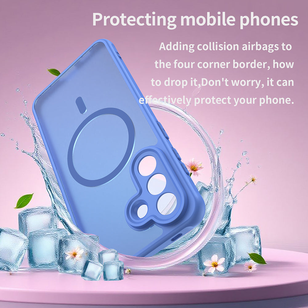 MagSafe-deksel for Samsung Galaxy A57 5G, Techsuit, HaloFrost II, Blå