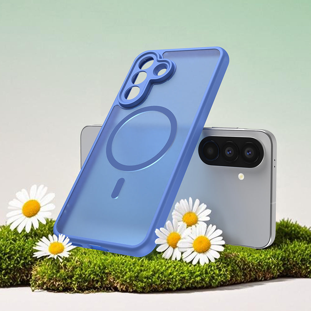 MagSafe-deksel for Samsung Galaxy A57 5G, Techsuit, HaloFrost II, Blå