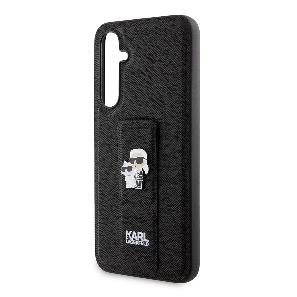 MagSafe-deksel for Samsung Galaxy S23 FE S711, Karl Lagerfeld, Saffiano Gripstand Karl & Choupette, Blå