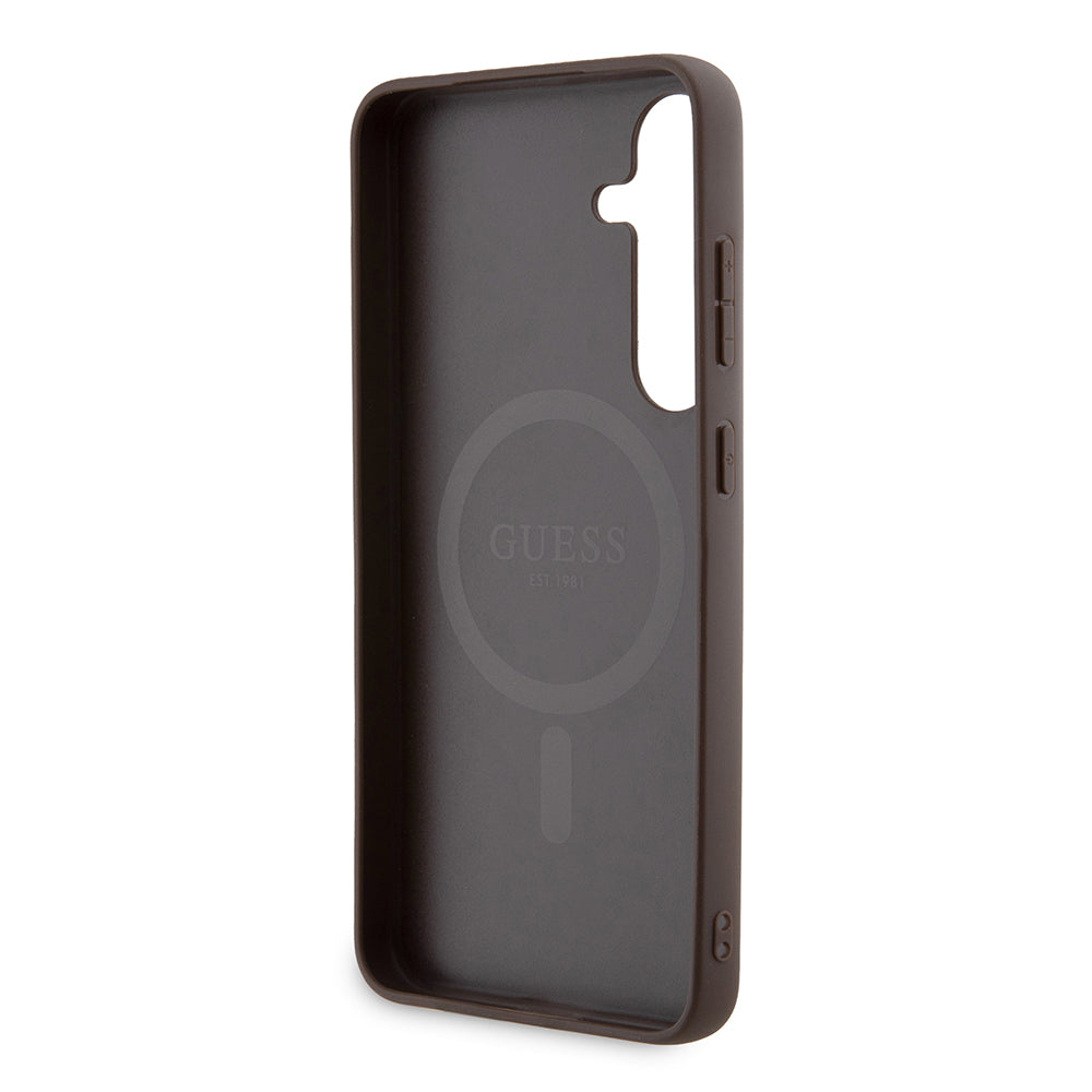 MagSafe-deksel for Samsung Galaxy S24+ S926, Guess, 4G Collection, Brun