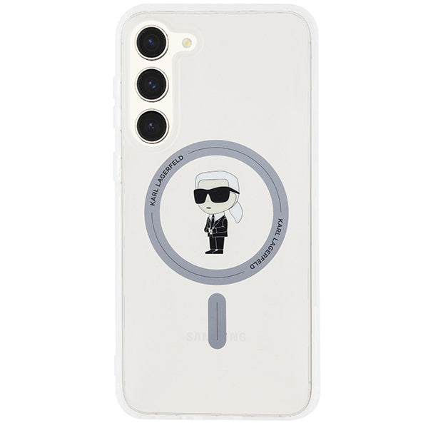 MagSafe-deksel for Samsung Galaxy S24+ S926, Karl Lagerfeld, IML Ikonik Karl, Gjennomsiktig