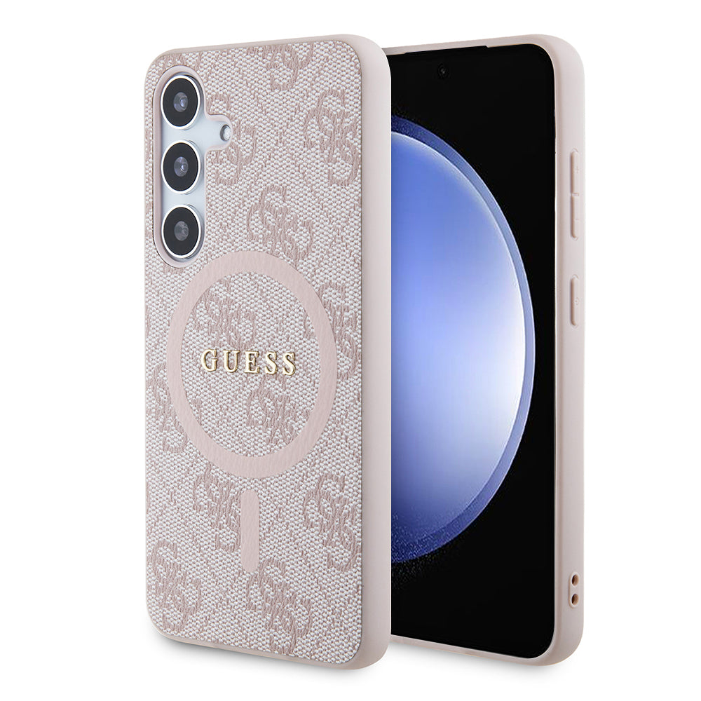 MagSafe-deksel for Samsung Galaxy S24 S921, Guess, 4G Collection, Rosa