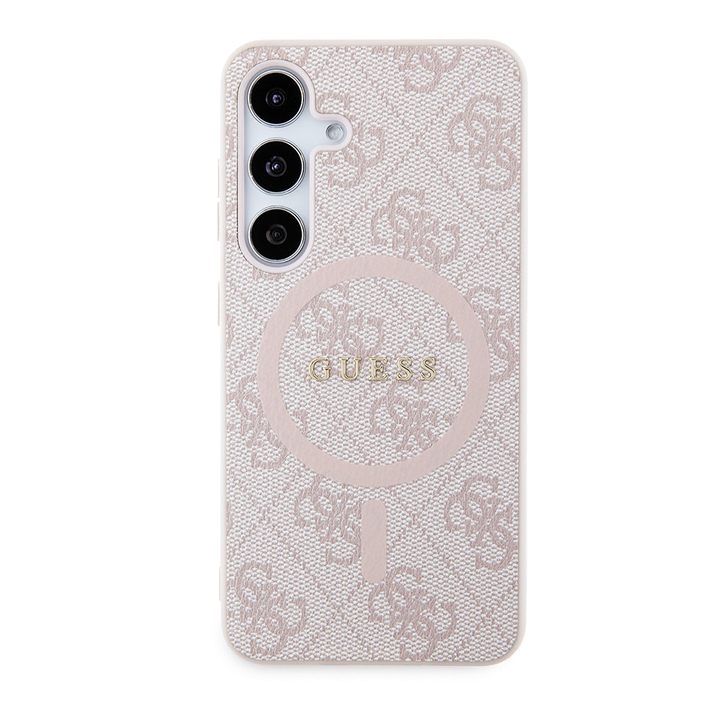 MagSafe-deksel for Samsung Galaxy S24 S921, Guess, 4G Collection, Rosa