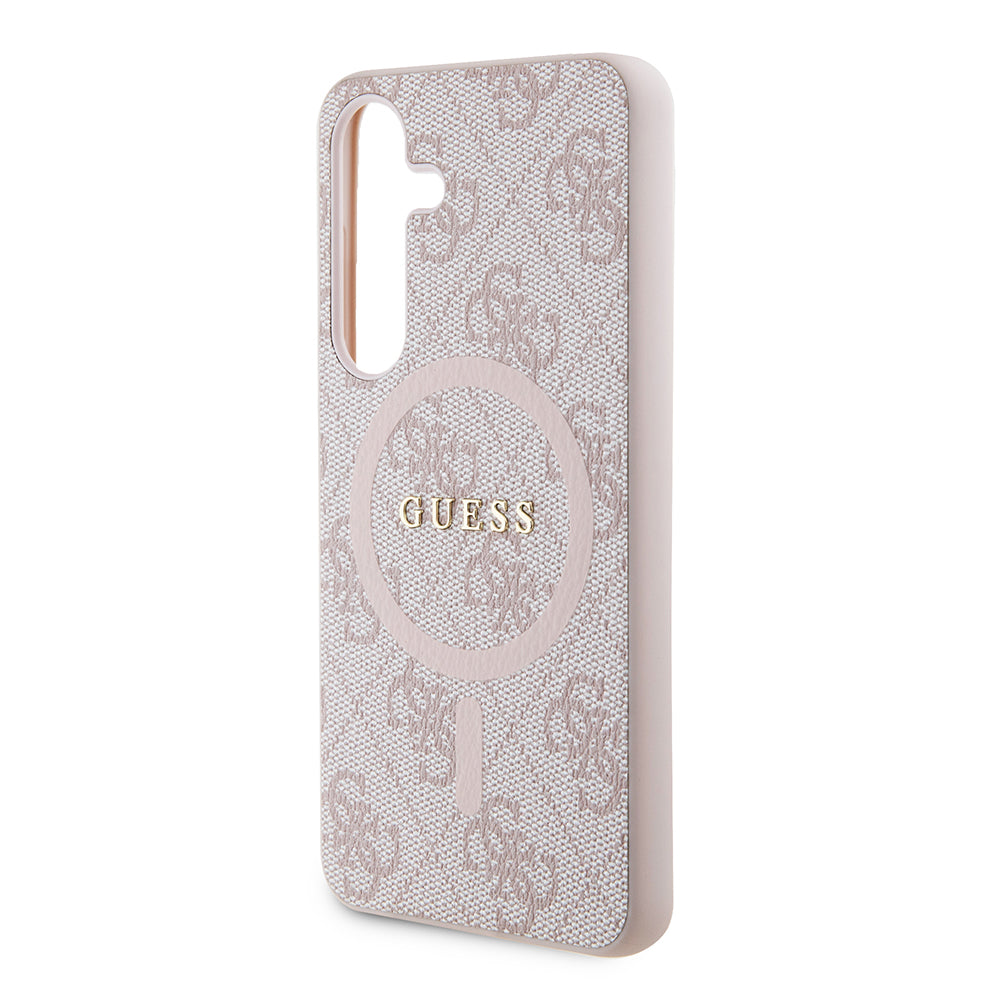 MagSafe-deksel for Samsung Galaxy S24 S921, Guess, 4G Collection, Rosa