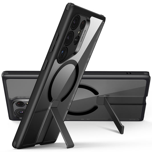 MagSafe-deksel for Samsung Galaxy S24 Ultra S928, ESR, Boost Flickstand, Gjennomsiktig Svart