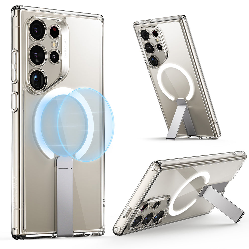 MagSafe-deksel for Samsung Galaxy S24 Ultra S928, ESR, Boost Flickstand, Gjennomsiktig