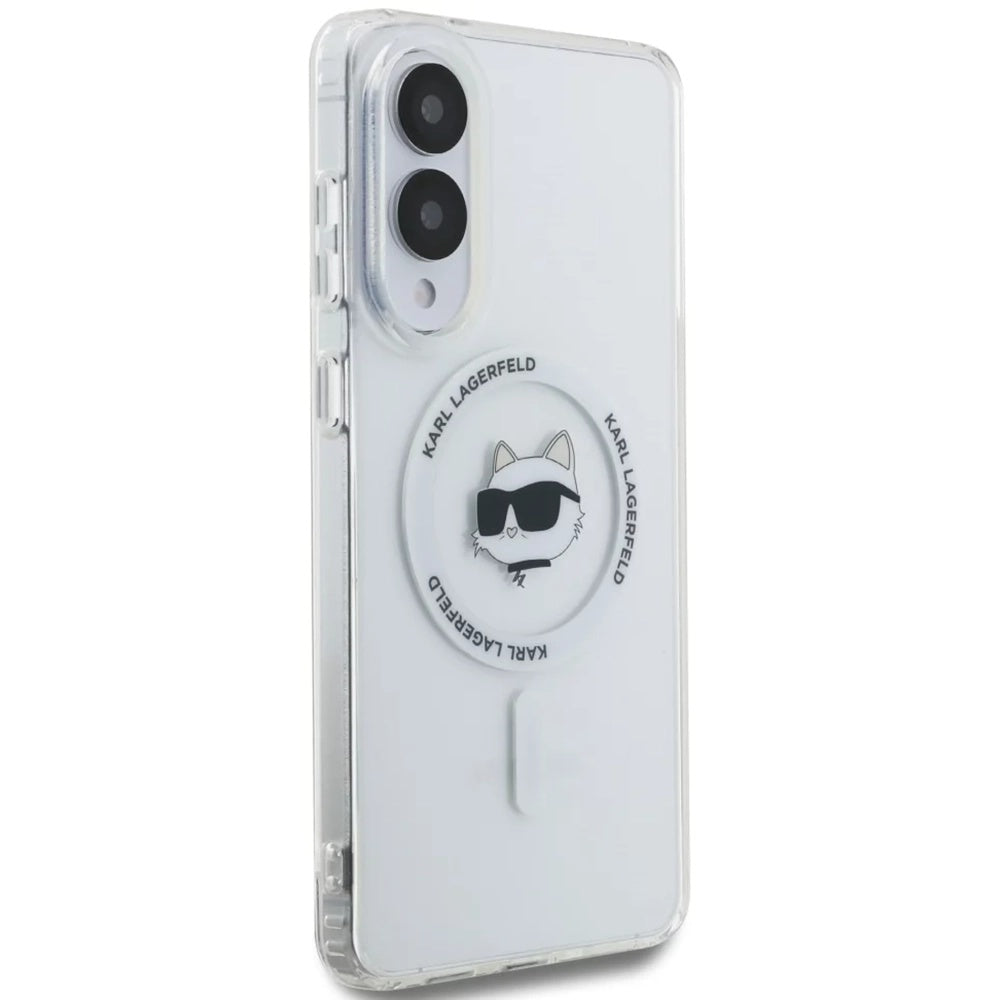 MagSafe-deksel for Samsung Galaxy S25 Edge S937, Karl Lagerfeld, IML Choupette's Head, Hvit