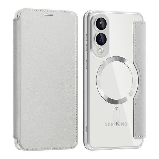 MagSafe-deksel for Samsung Galaxy S25 Edge S937, Techsuit, SmartMag Book, Grå
