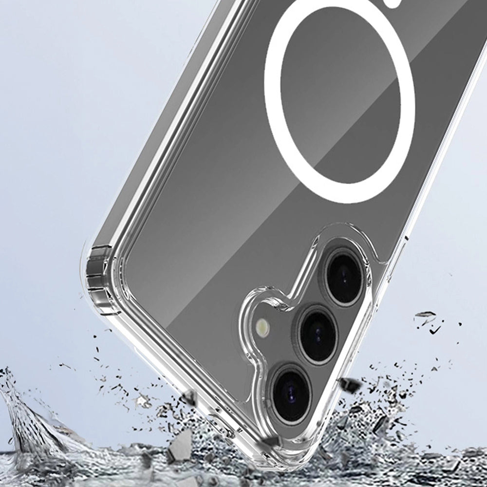 MagSafe-deksel for Samsung Galaxy S25 FE, 3MK, Armor MagCase, Gjennomsiktig