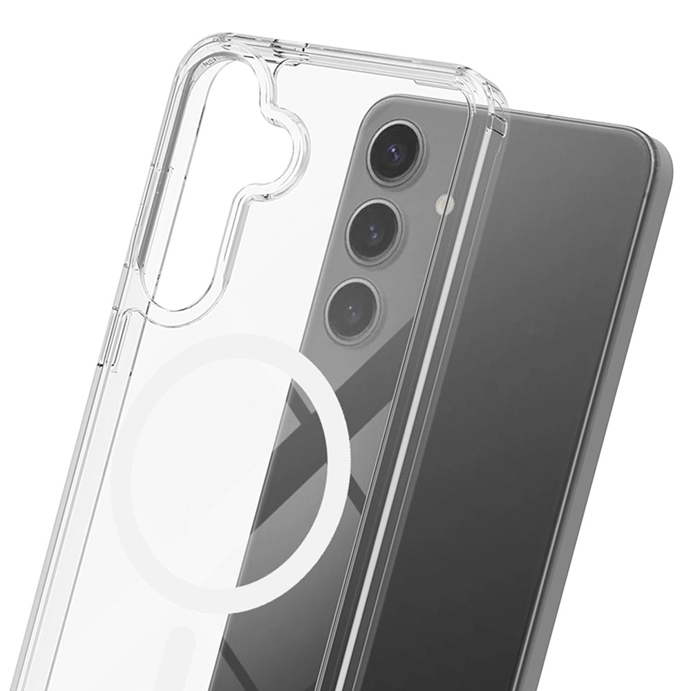 MagSafe-deksel for Samsung Galaxy S25 FE, 3MK, Armor MagCase, Gjennomsiktig
