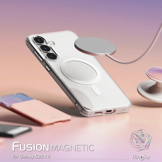 MagSafe-deksel for Samsung Galaxy S25 FE, Ringke, Fusion, Transparent